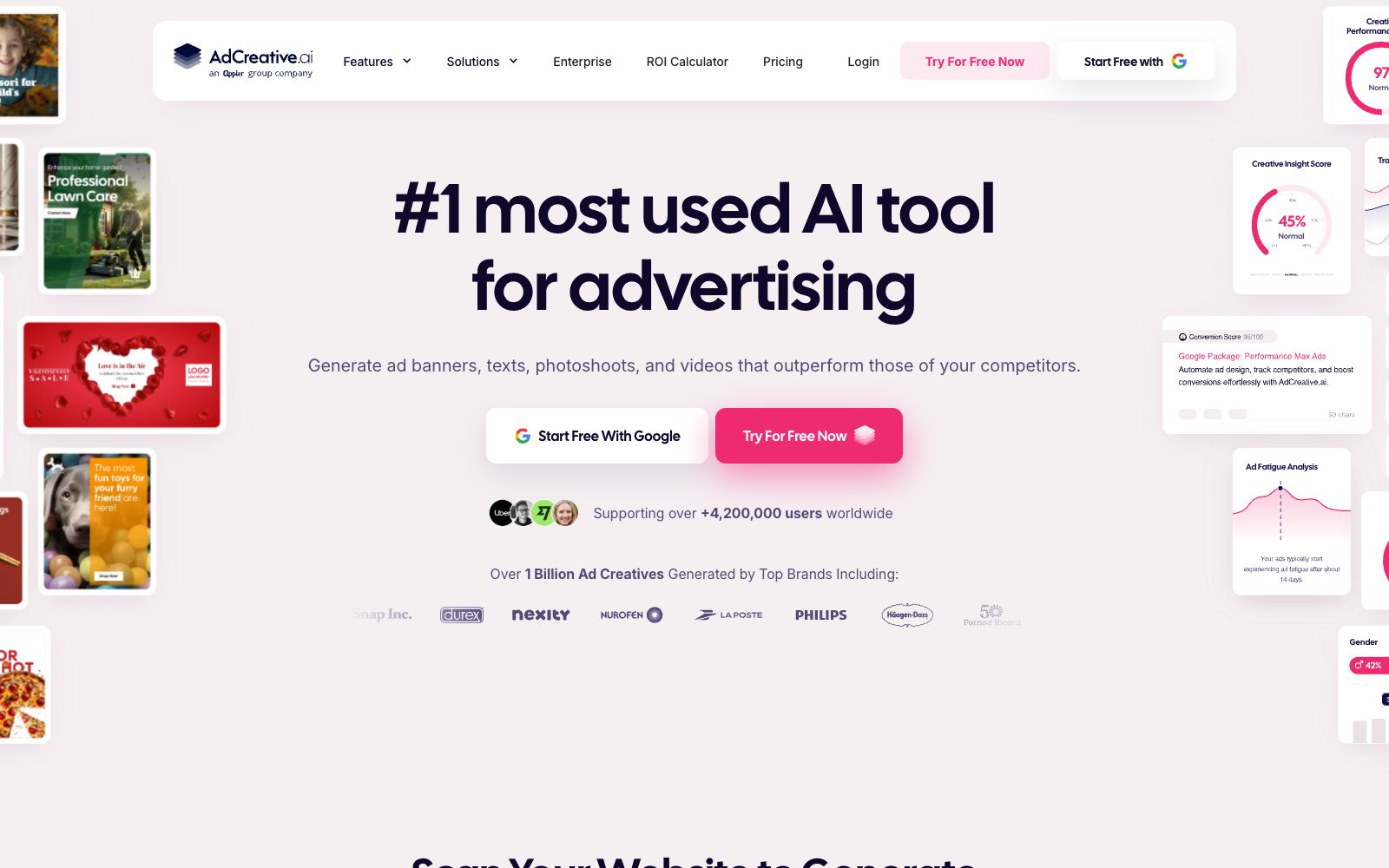 首页 - AdCreative.ai