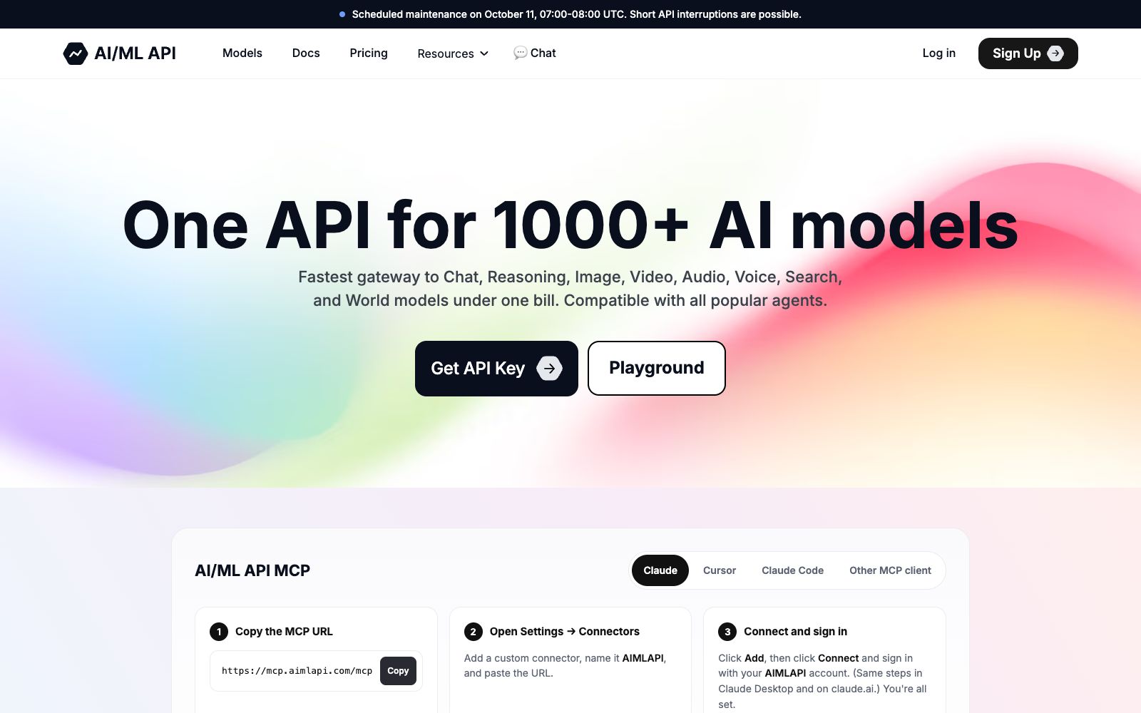 首页 - AI/ML API