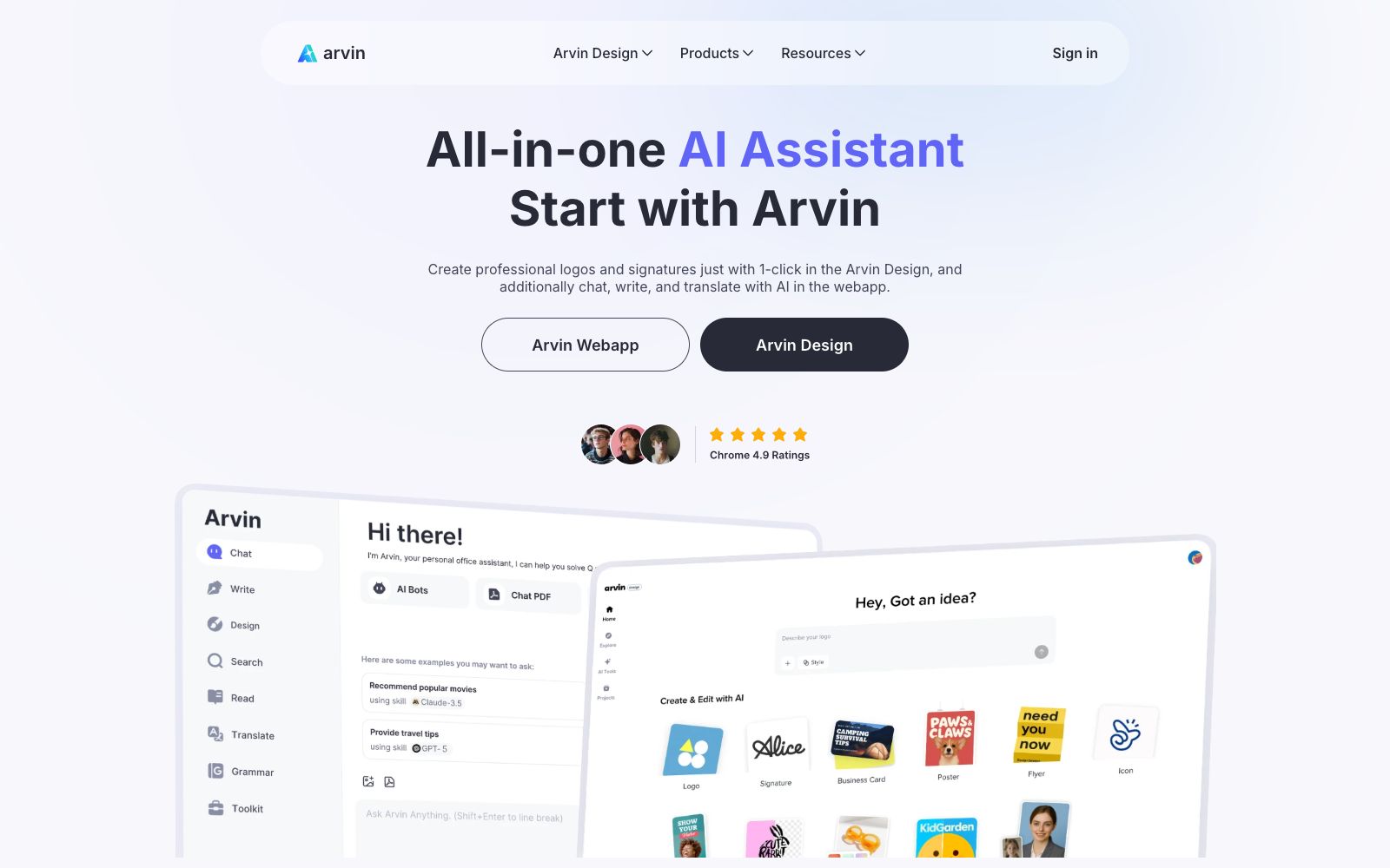 首页 - Arvin AI