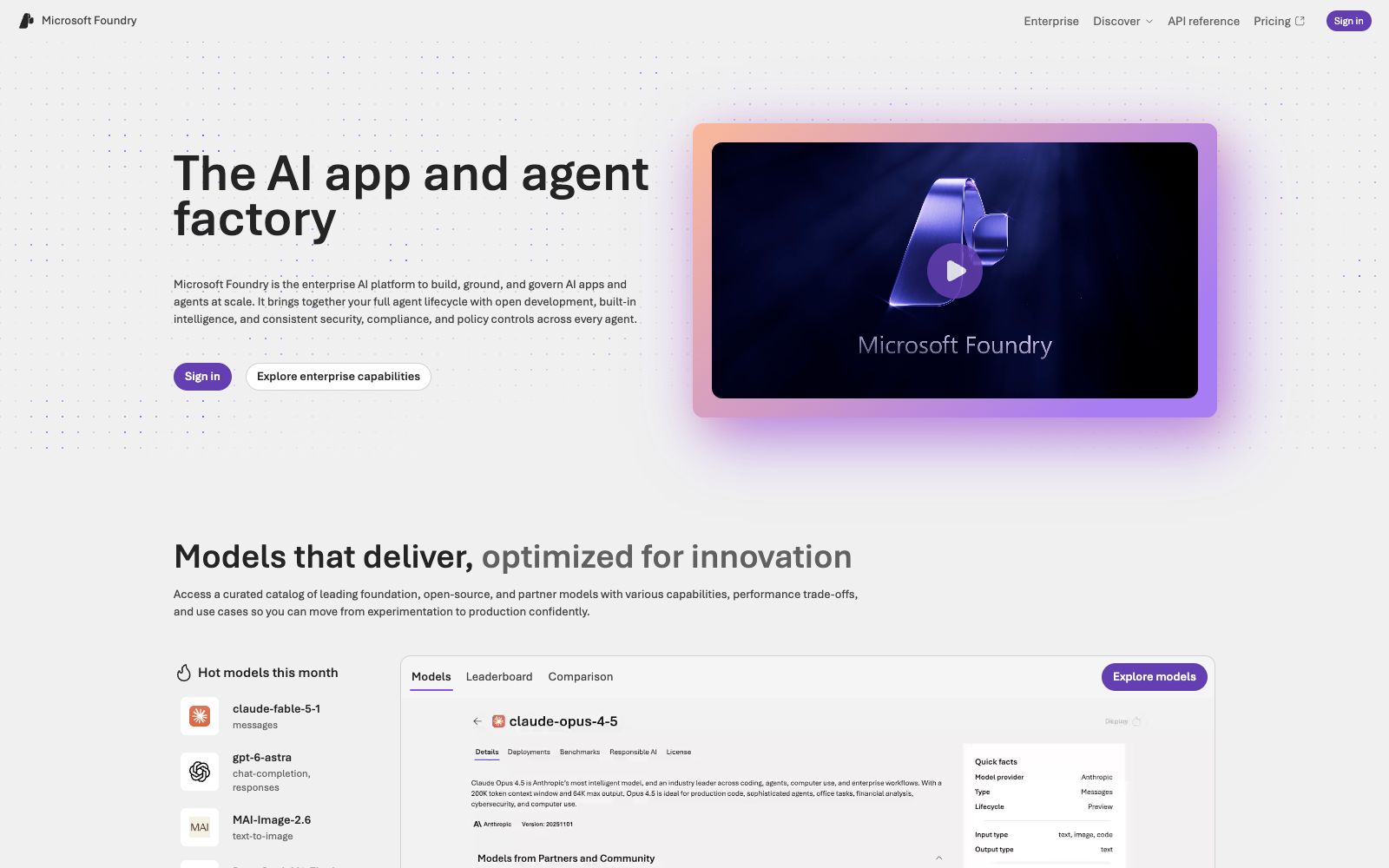 首页 - Microsoft Foundry