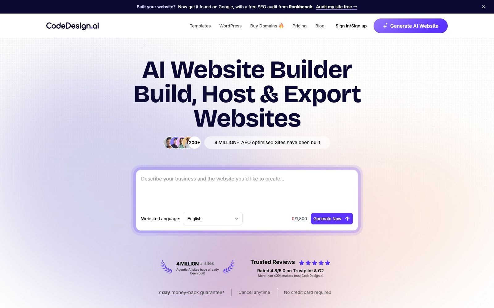 首页 - CodeDesign.ai