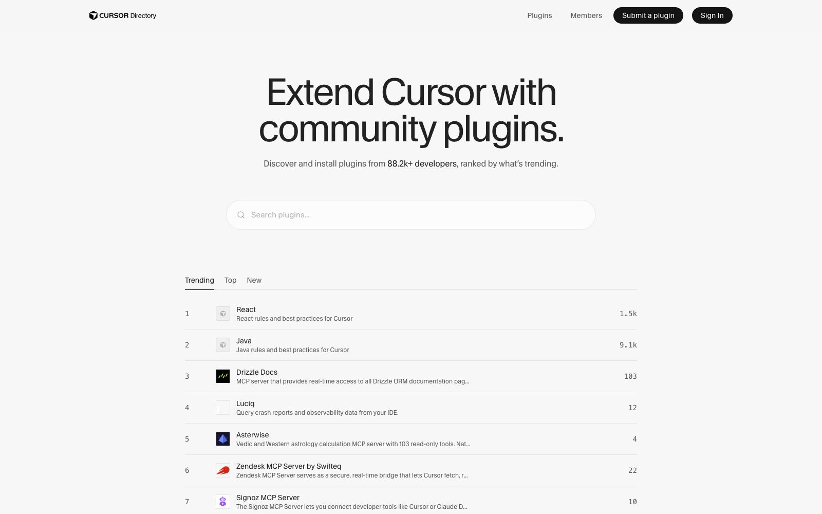 首页 - Cursor Directory