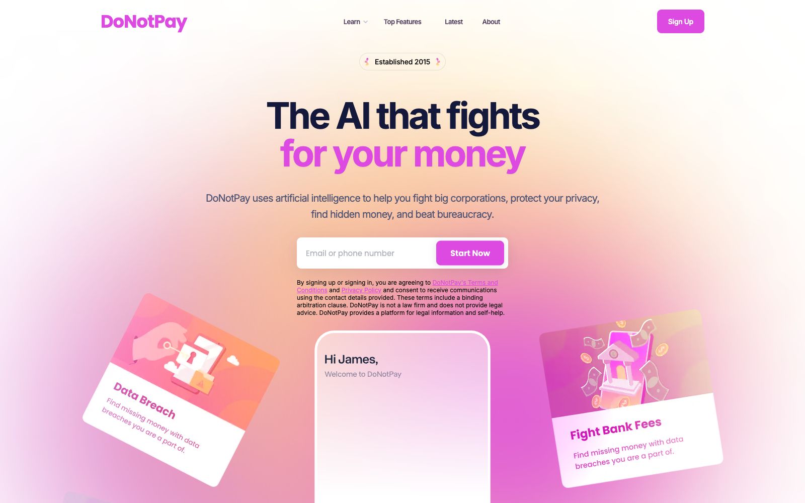 首页 - DoNotPay