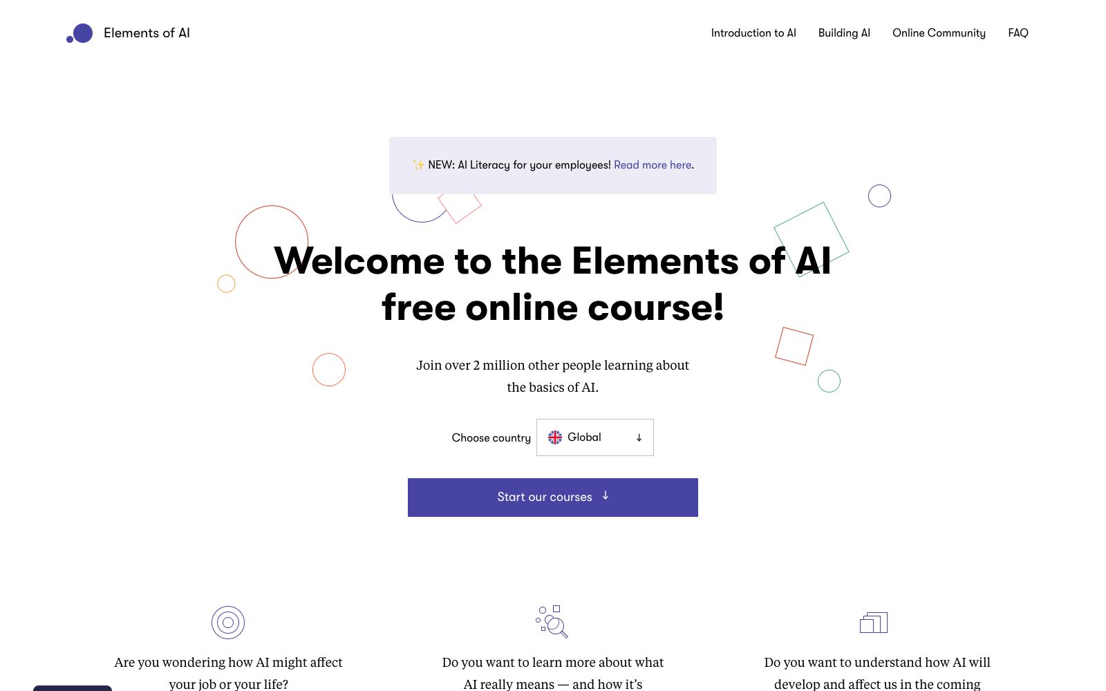 首页 - Elements of AI