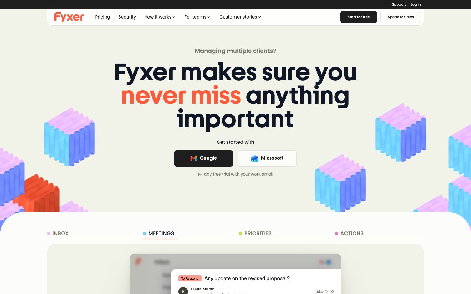 首页 - Fyxer AI