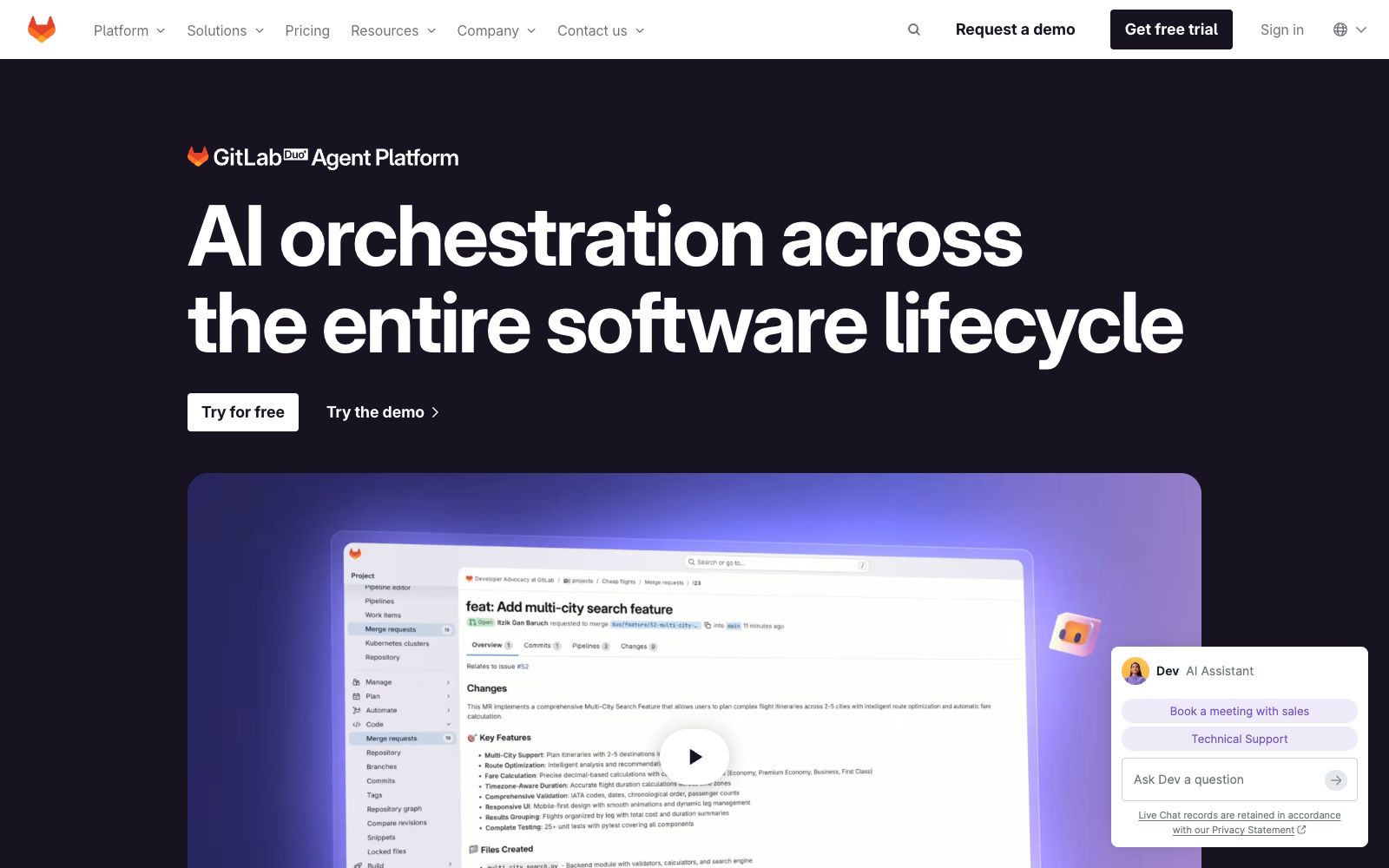 首页 - GitLab Duo