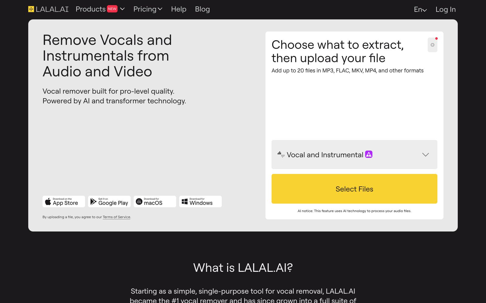 首页 - LALAL.AI