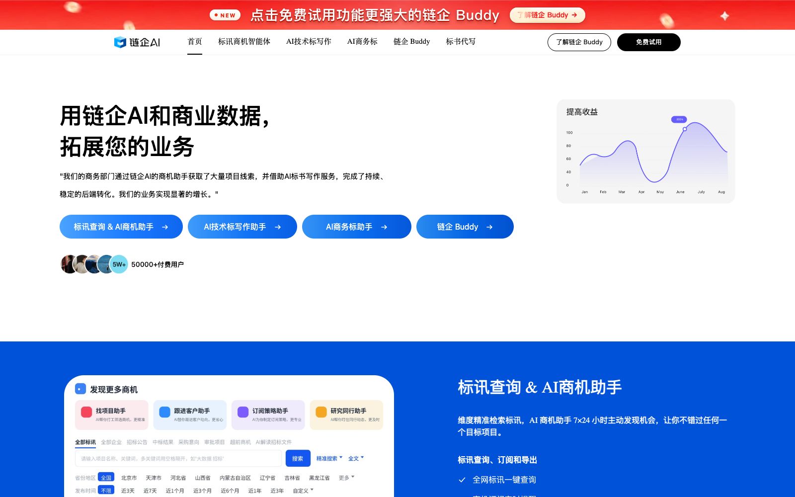 首页 - 链企AI