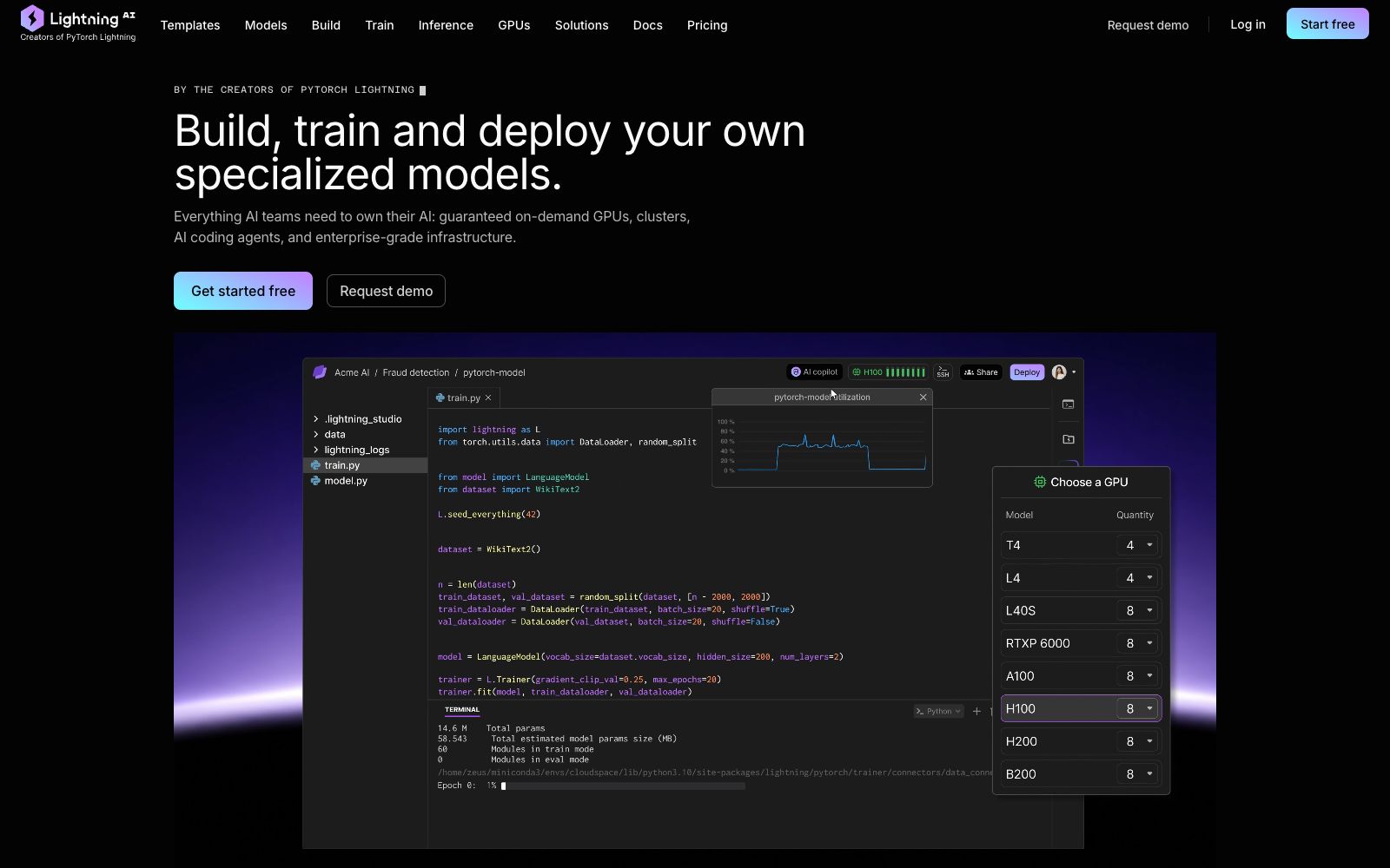 首页 - Lightning AI