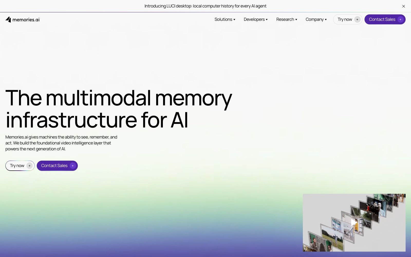 首页 - Memories.ai