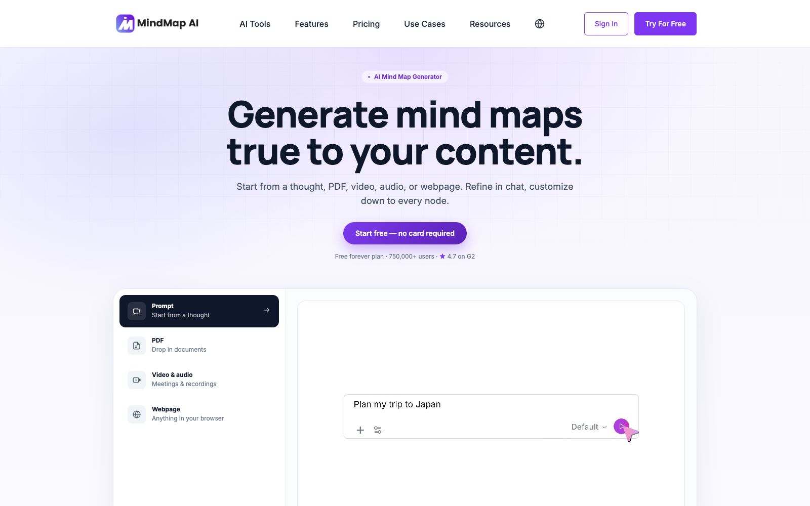 首页 - MindMap AI