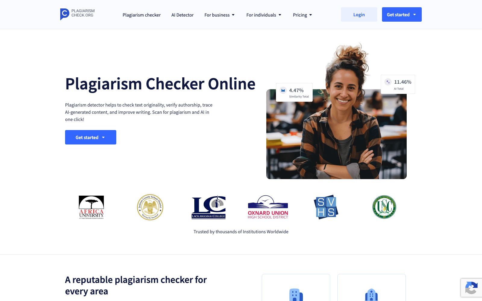 首页 - PlagiarismCheck.org