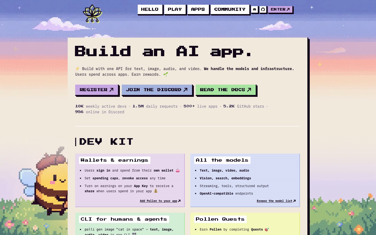 首页 - Pollinations AI