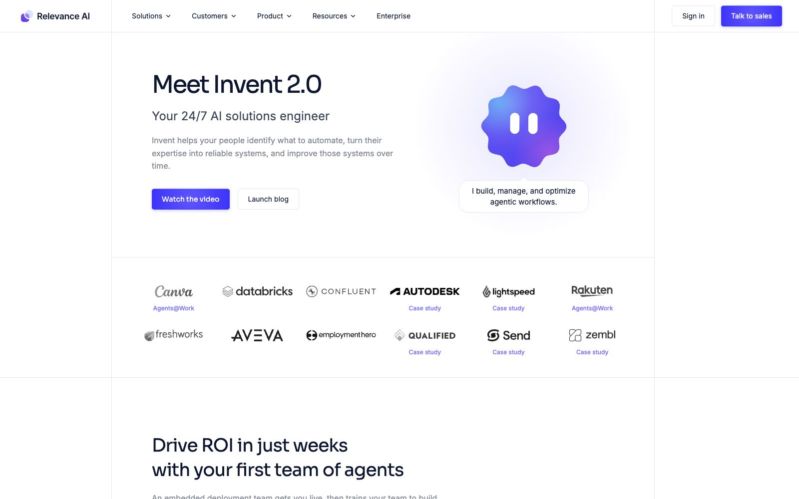 首页 - Relevance AI