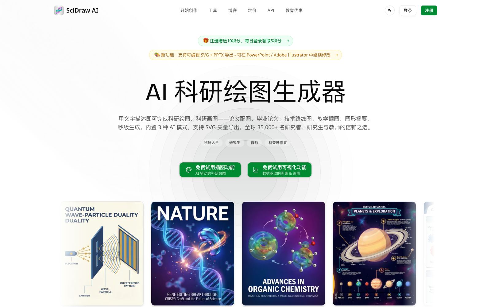 首页 - SciDraw AI