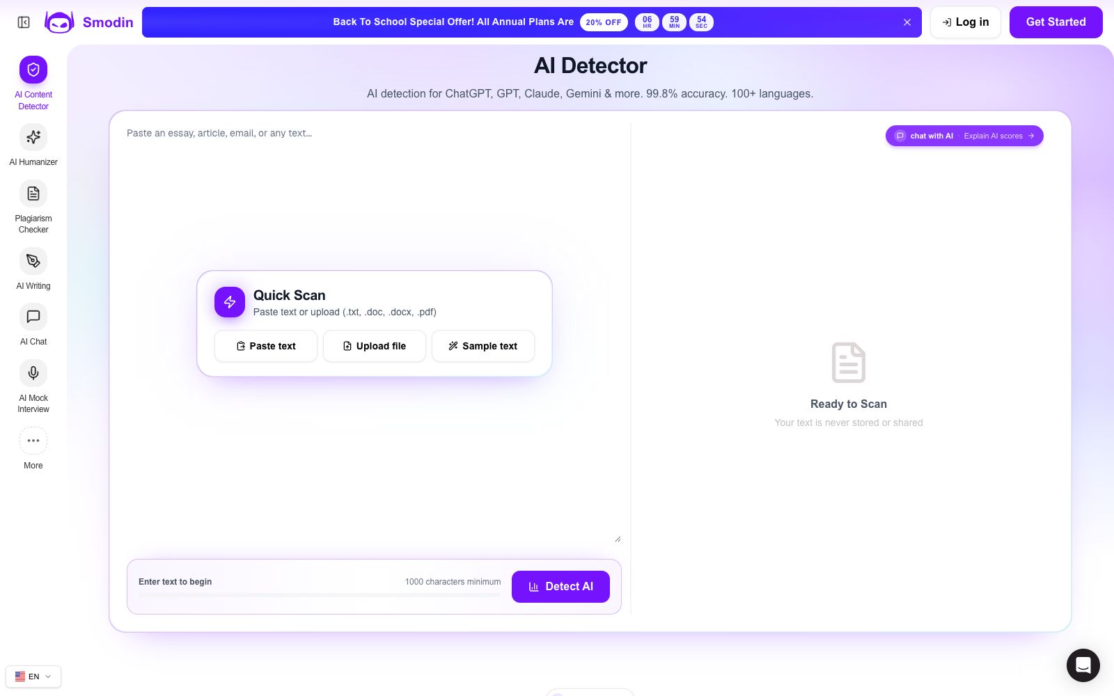首页 - Smodin AI Detector