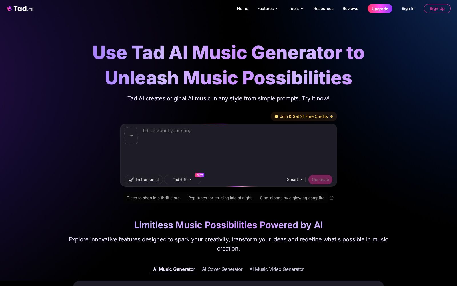 首页 - Tad AI