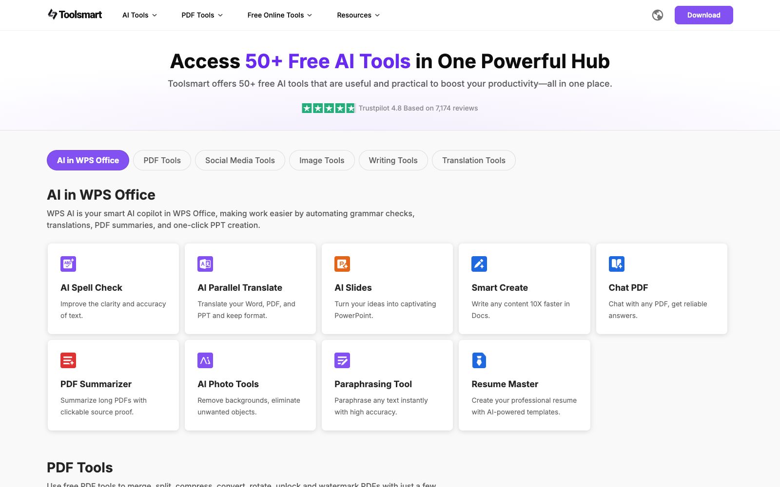 首页 - Toolsmart AI