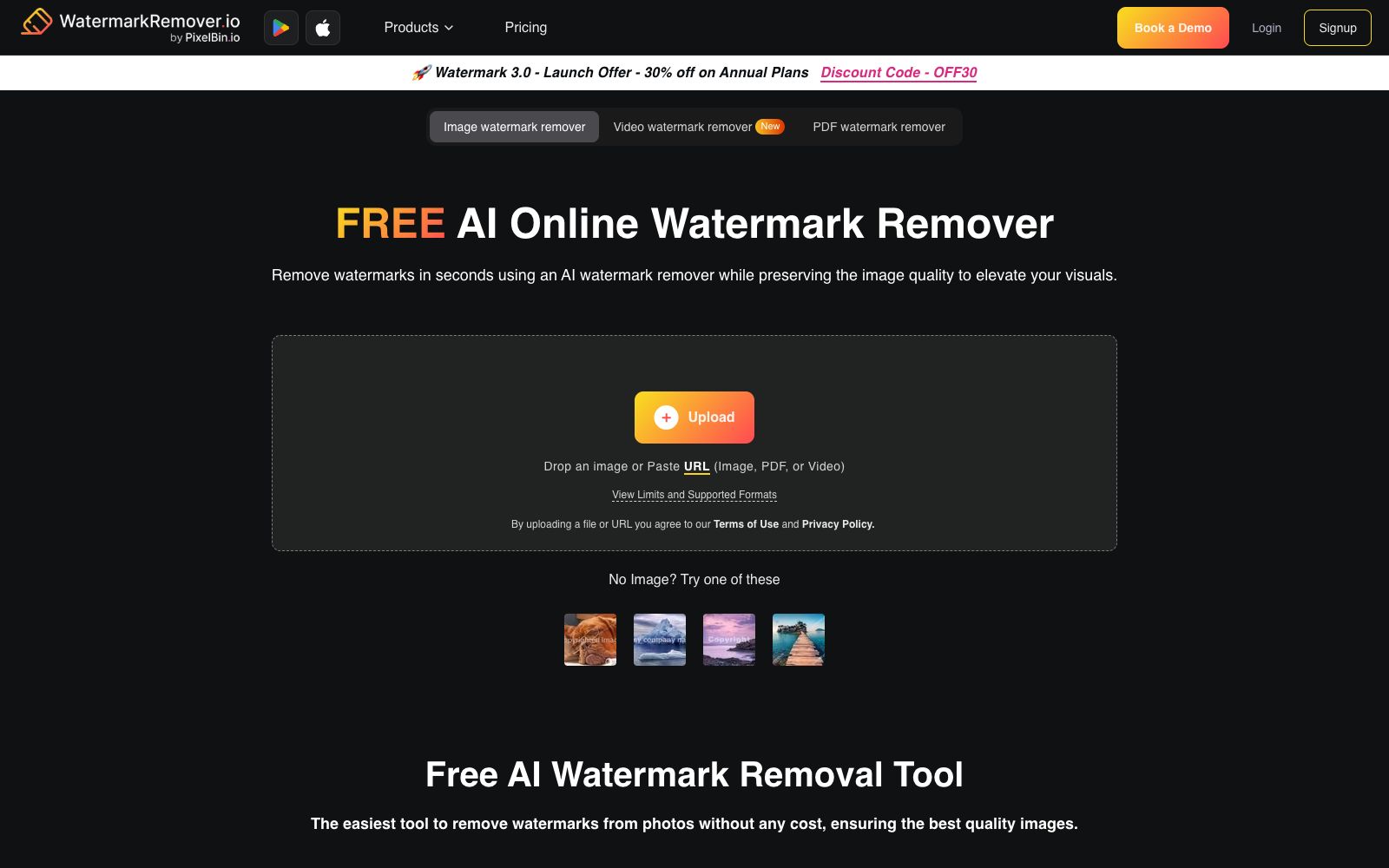 首页 - WatermarkRemover.io